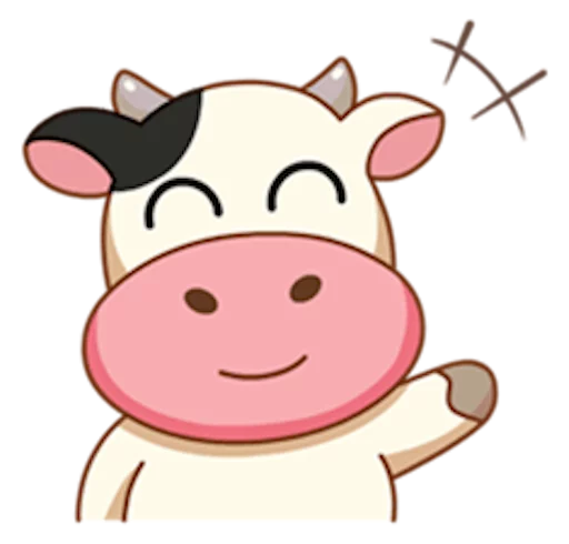 👋 Стикер «Momo Cow» для Telegram