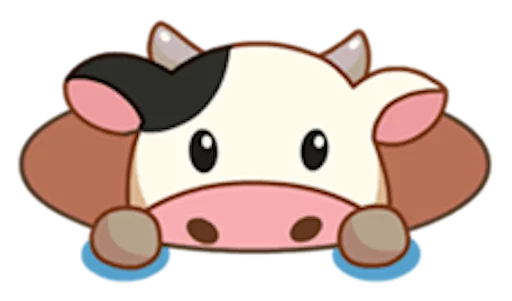😬 Стикер «Momo Cow» для Telegram