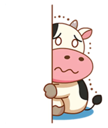 😖 Стикер «Momo Cow» для Telegram