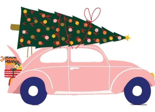🚗 Стикер «New Year» для Telegram