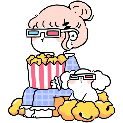 🍿 Эмодзи «Комфортики» для Telegram