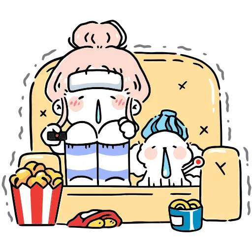 🍿 Эмодзи «Комфортики» для Telegram