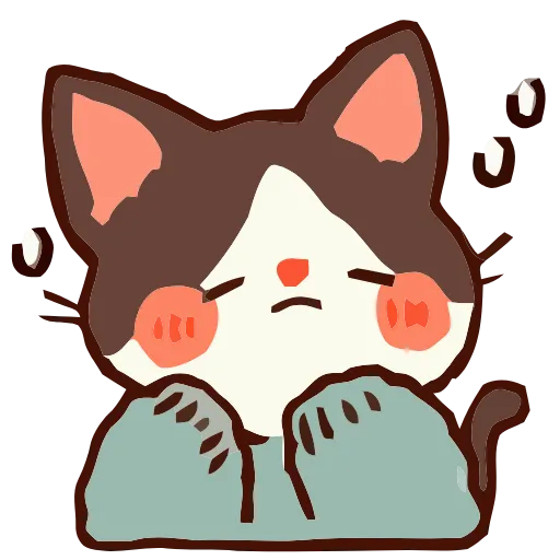 Стикер 61 Cozy Cats #cute