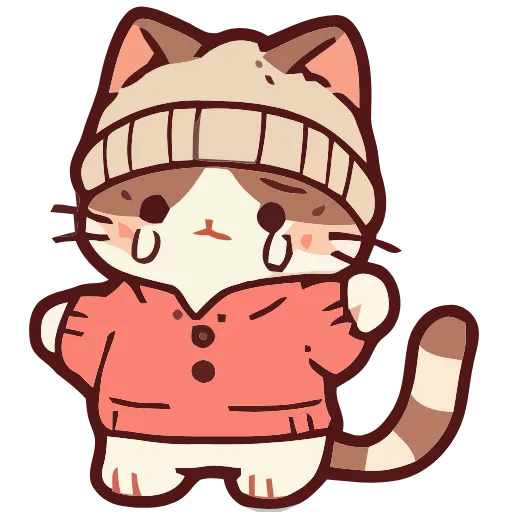 Стикер 25 Cozy Cats #cute