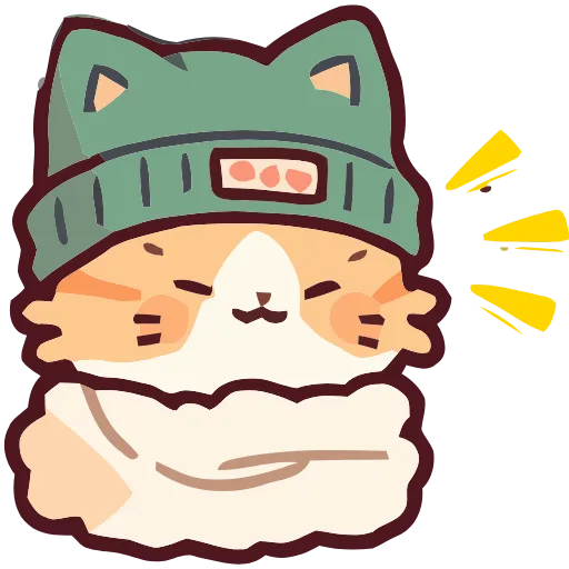 Стикер 7 Cozy Cats #cute