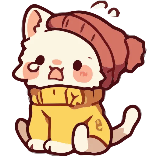 Стикер 26 Cozy Cats #cute