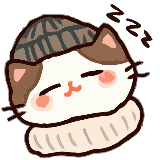 Стикер 57 Cozy Cats #cute