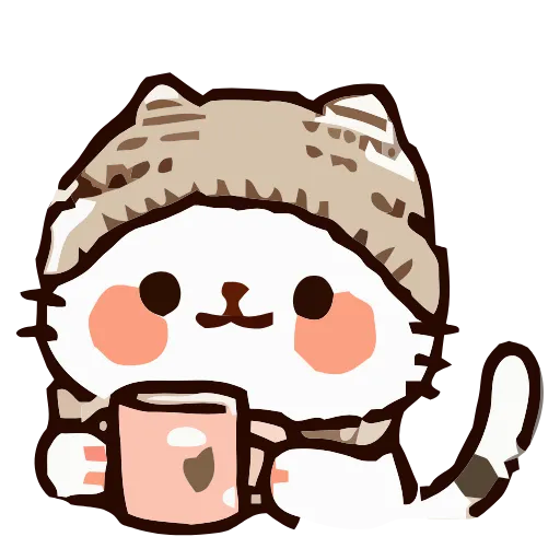 Стикер 58 Cozy Cats #cute