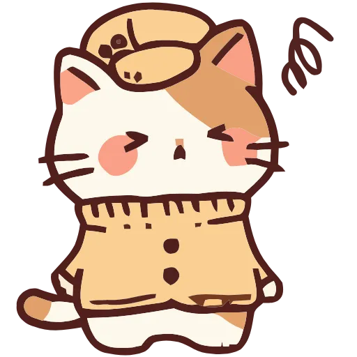 Стикер 15 Cozy Cats #cute