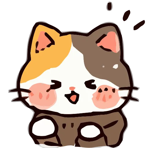 Стикер 52 Cozy Cats #cute