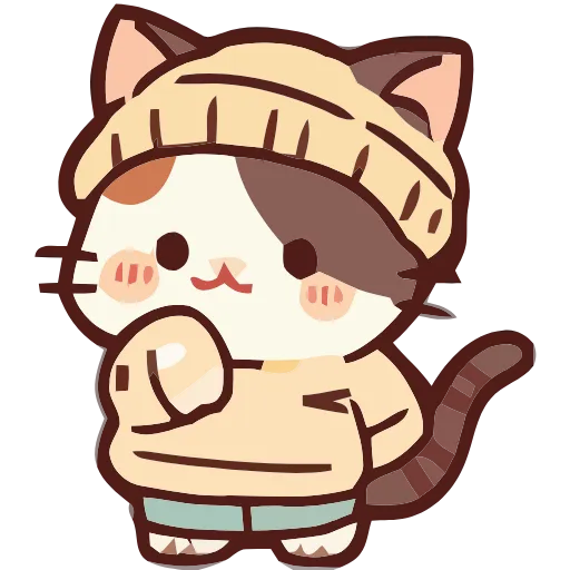 Стикер 20 Cozy Cats #cute