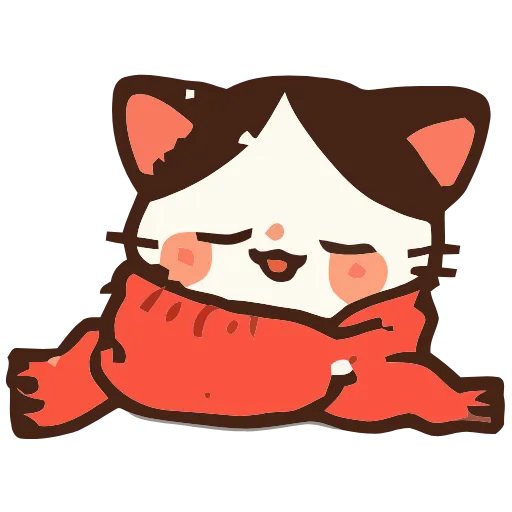 Стикер 47 Cozy Cats #cute