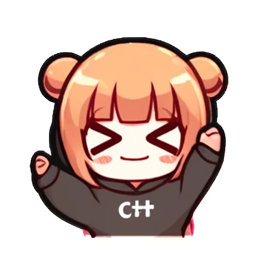 🤩 Стикер «cpp chan» для Telegram