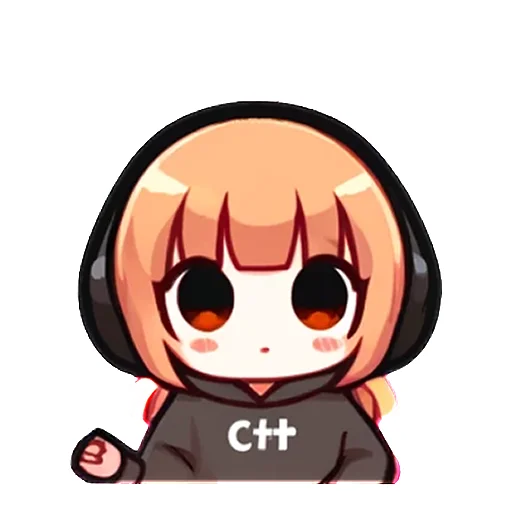 ⁉️ Стикер «cpp chan» для Telegram