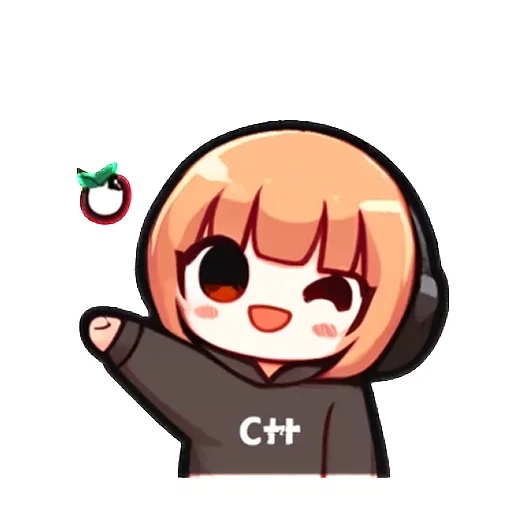 😉 Стикер «cpp chan» для Telegram