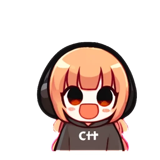 😃 Стикер «cpp chan» для Telegram