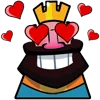 😍 Эмодзи «Clash Royale king» для Telegram