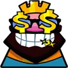 Стикерпак Clash Royale king для Telegram