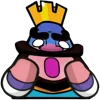 😱 Эмодзи «Clash Royale king» для Telegram