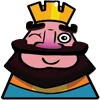 😉 Эмодзи «Clash Royale king» для Telegram