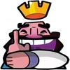 🖕 Эмодзи «Clash Royale king» для Telegram
