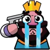 😭 Эмодзи «Clash Royale king» для Telegram