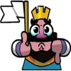 👎 Эмодзи «Clash Royale king» для Telegram