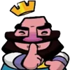 🤫 Эмодзи «Clash Royale king» для Telegram