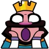 😲 Эмодзи «Clash Royale king» для Telegram
