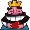 😍 Эмодзи «Clash Royale king» для Telegram
