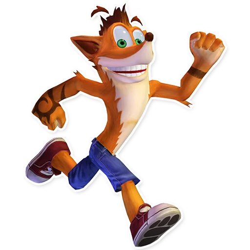 Стикерпак Crash Bandicoot для Telegram