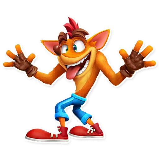🤪 Стикер «Crash Bandicoot» для Telegram
