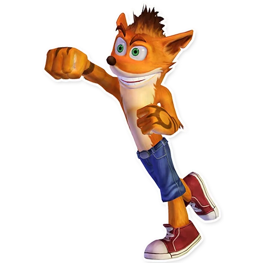 👊 Стикер «Crash Bandicoot» для Telegram