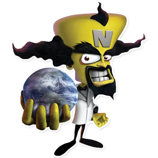 🌍 Стикер «Crash Bandicoot» для Telegram