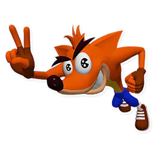 ✌ Стикер «Crash Bandicoot» для Telegram