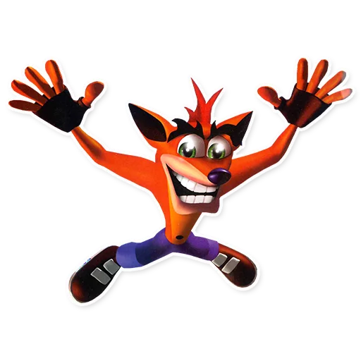 🙌 Стикер «Crash Bandicoot» для Telegram