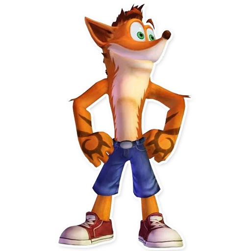 😊 Стикер «Crash Bandicoot» для Telegram
