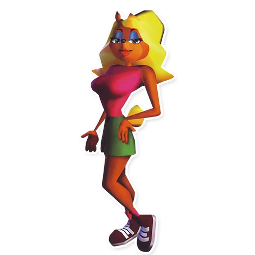 👸 Стикер «Crash Bandicoot» для Telegram
