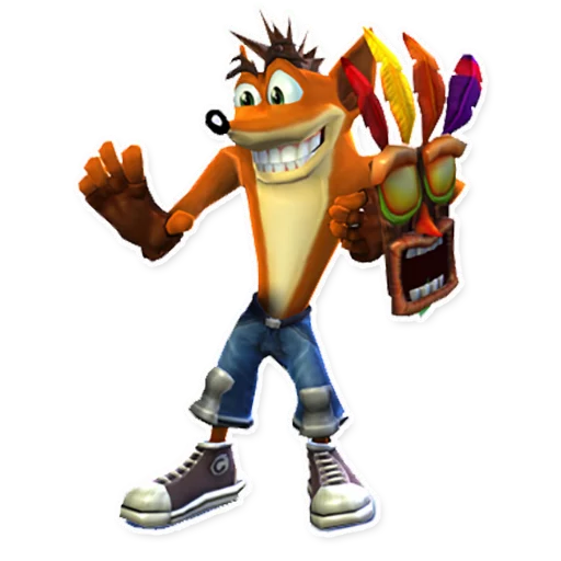 ✋ Стикер «Crash Bandicoot» для Telegram