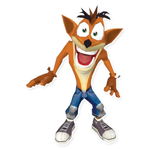 😝 Стикер «Crash Bandicoot» для Telegram