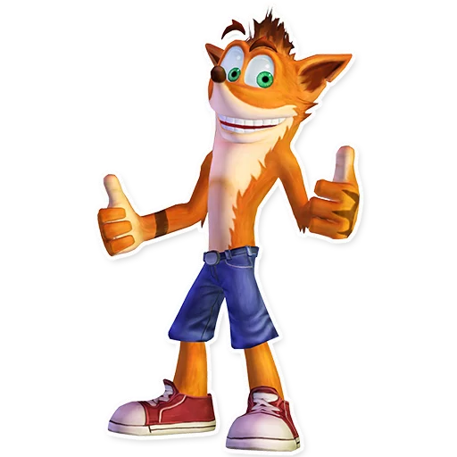 👍 Стикер «Crash Bandicoot» для Telegram