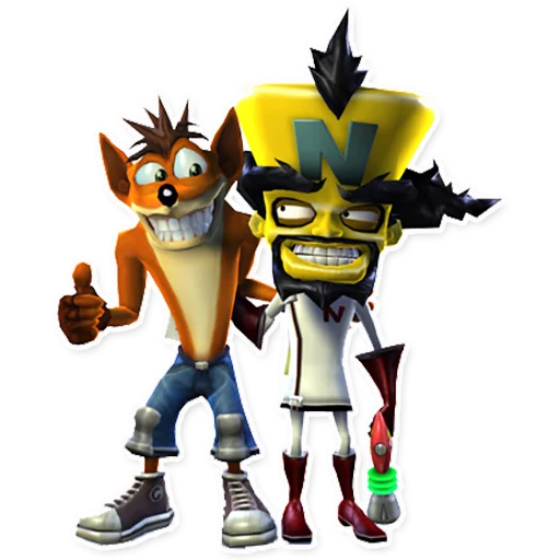 👬 Стикер «Crash Bandicoot» для Telegram