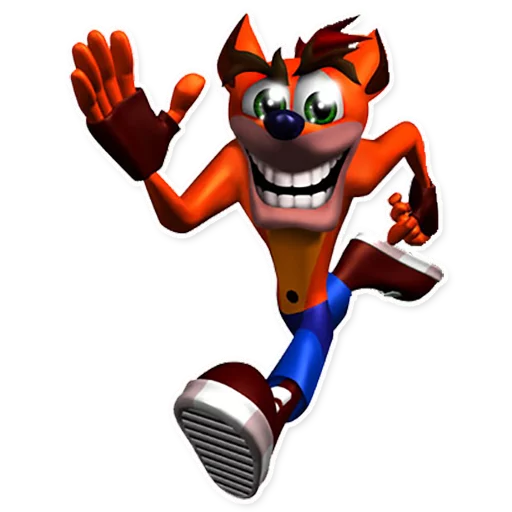 🏃 Стикер «Crash Bandicoot» для Telegram