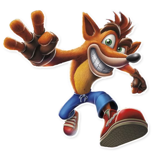 😀 Стикер «Crash Bandicoot» для Telegram