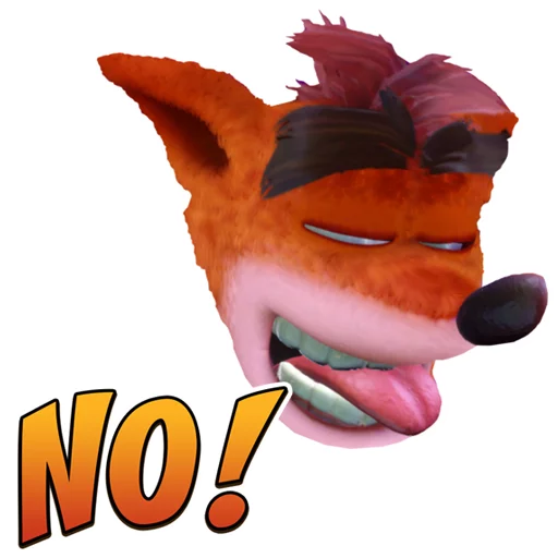 😑 Стикер «Crash Bandicoot N. Sane Trilogy» для Telegram