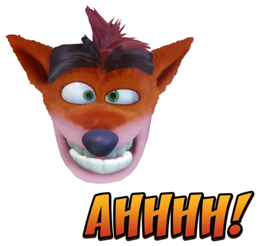 🤤 Стикер «Crash Bandicoot N. Sane Trilogy» для Telegram