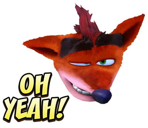 😏 Стикер «Crash Bandicoot N. Sane Trilogy» для Telegram