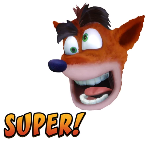 😏 Стикер «Crash Bandicoot N. Sane Trilogy» для Telegram