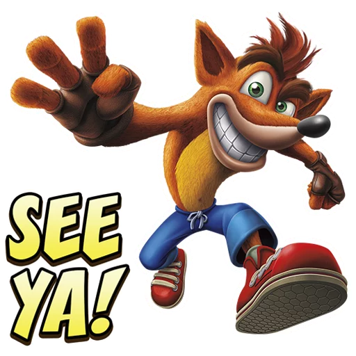 ✌ Стикер «Crash Bandicoot N. Sane Trilogy» для Telegram