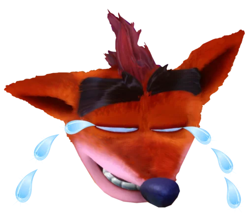 😭 Стикер «Crash Bandicoot N. Sane Trilogy» для Telegram
